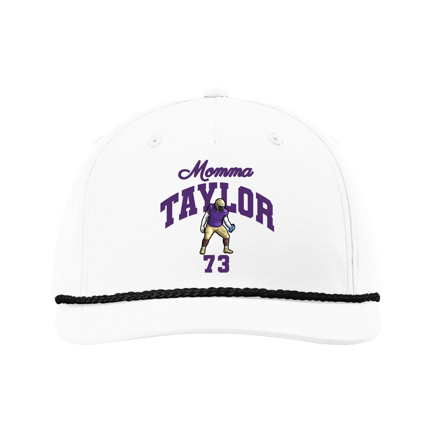 Five-Panel Classic Rope Cap — Mothers Day Arch in White