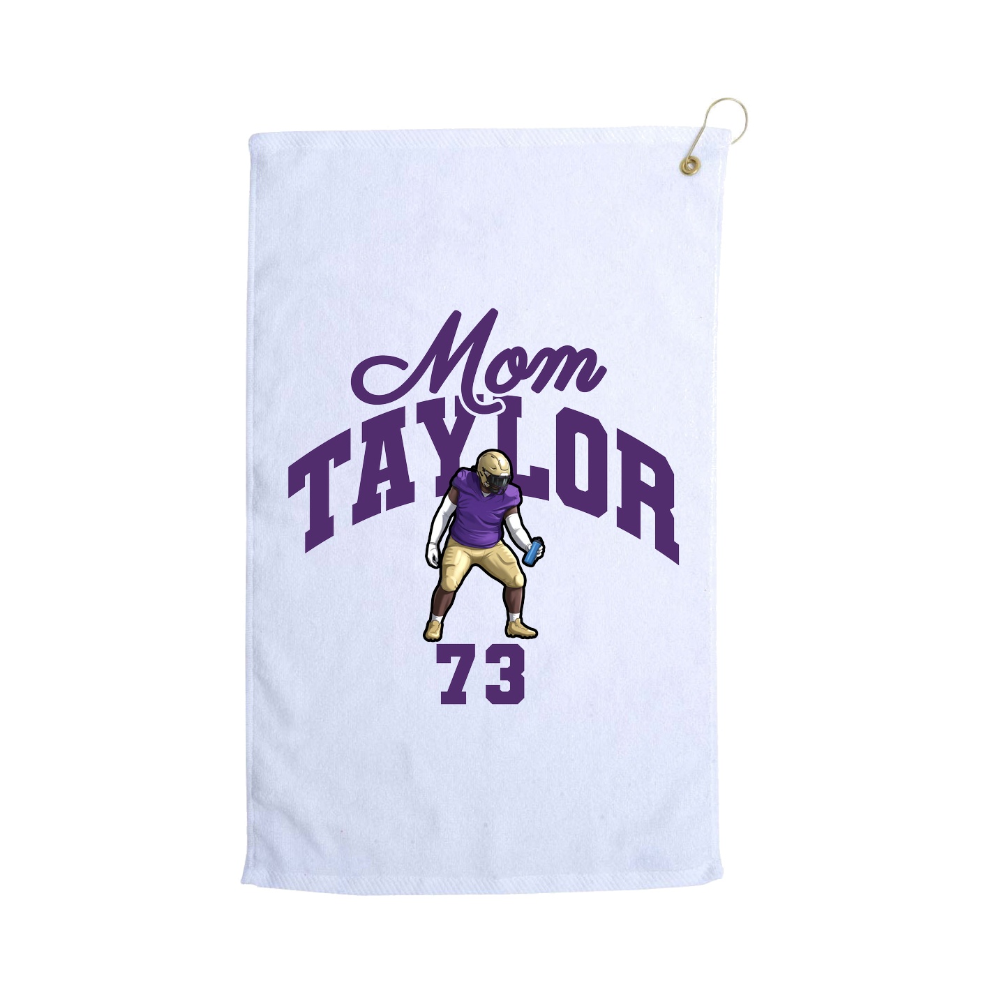 Golf Towel — Mothers Day Arch in White