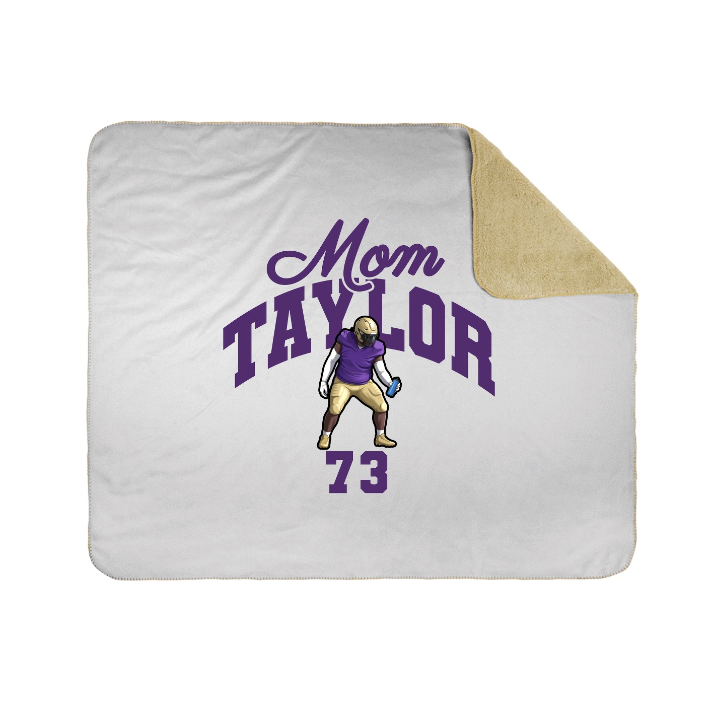 Throw Blanket — Mothers Day Arch in White