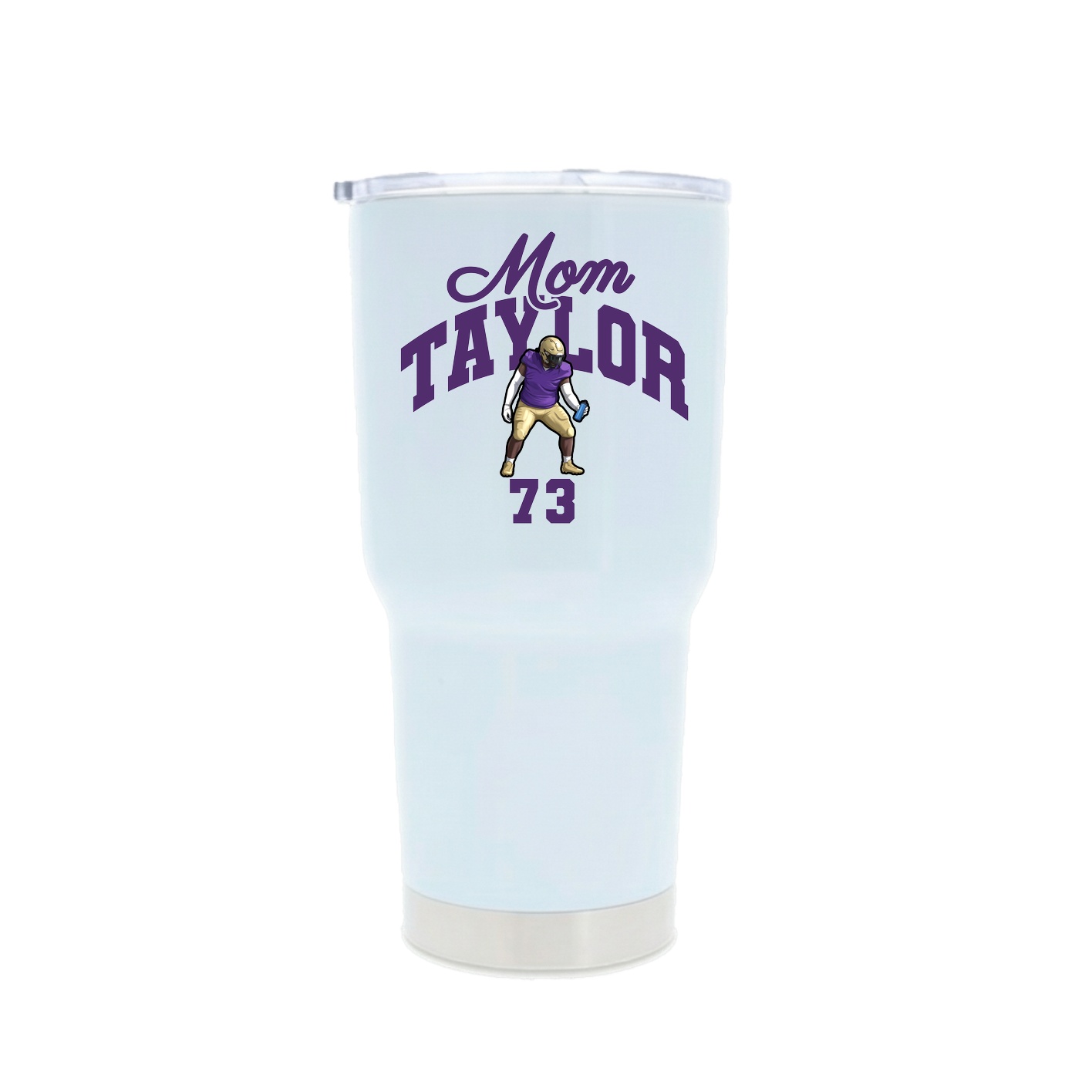 30oz Stainless Steel Tumbler — Mothers Day Arch in White