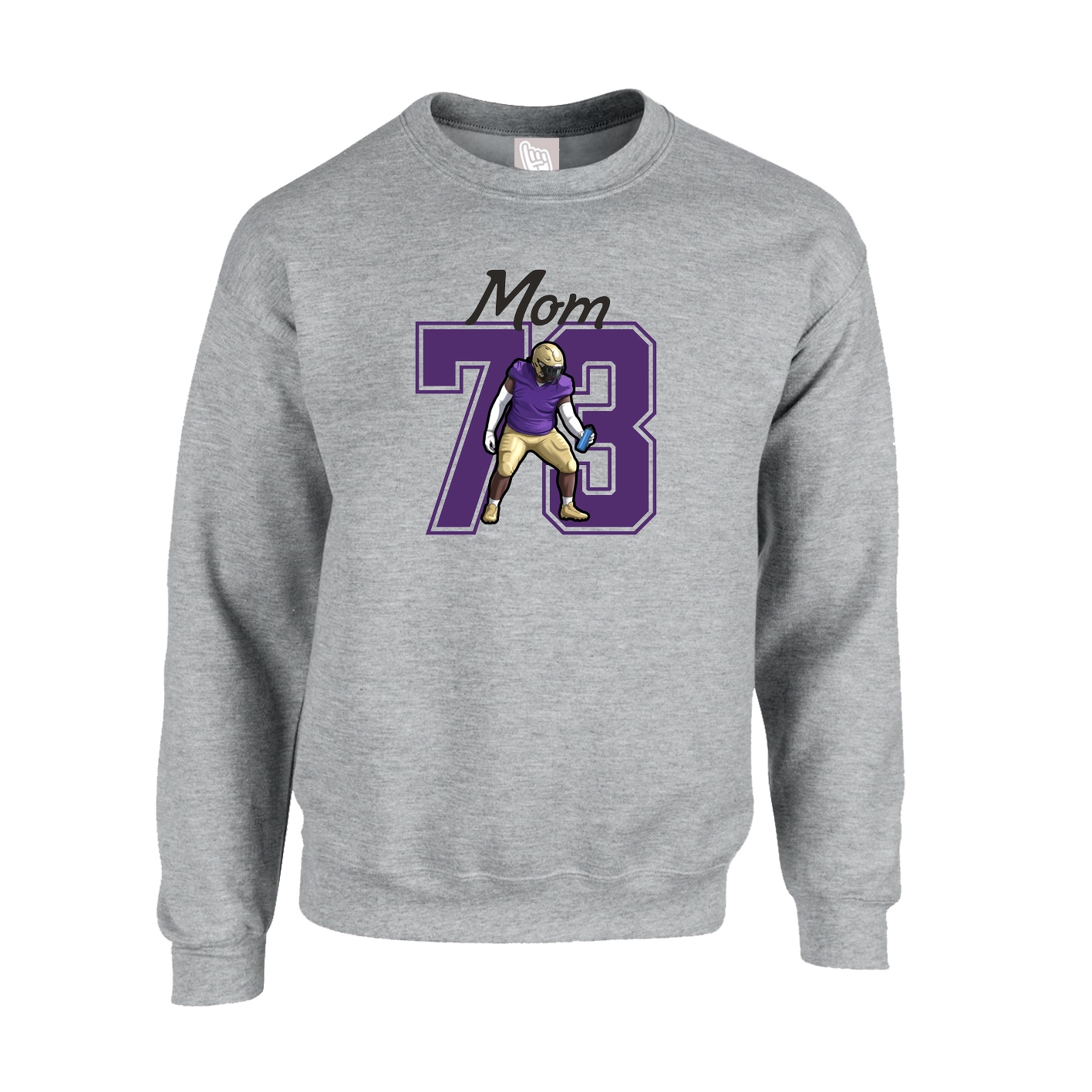 Fleece Crew — Mothers Day Shirsey in Grey
