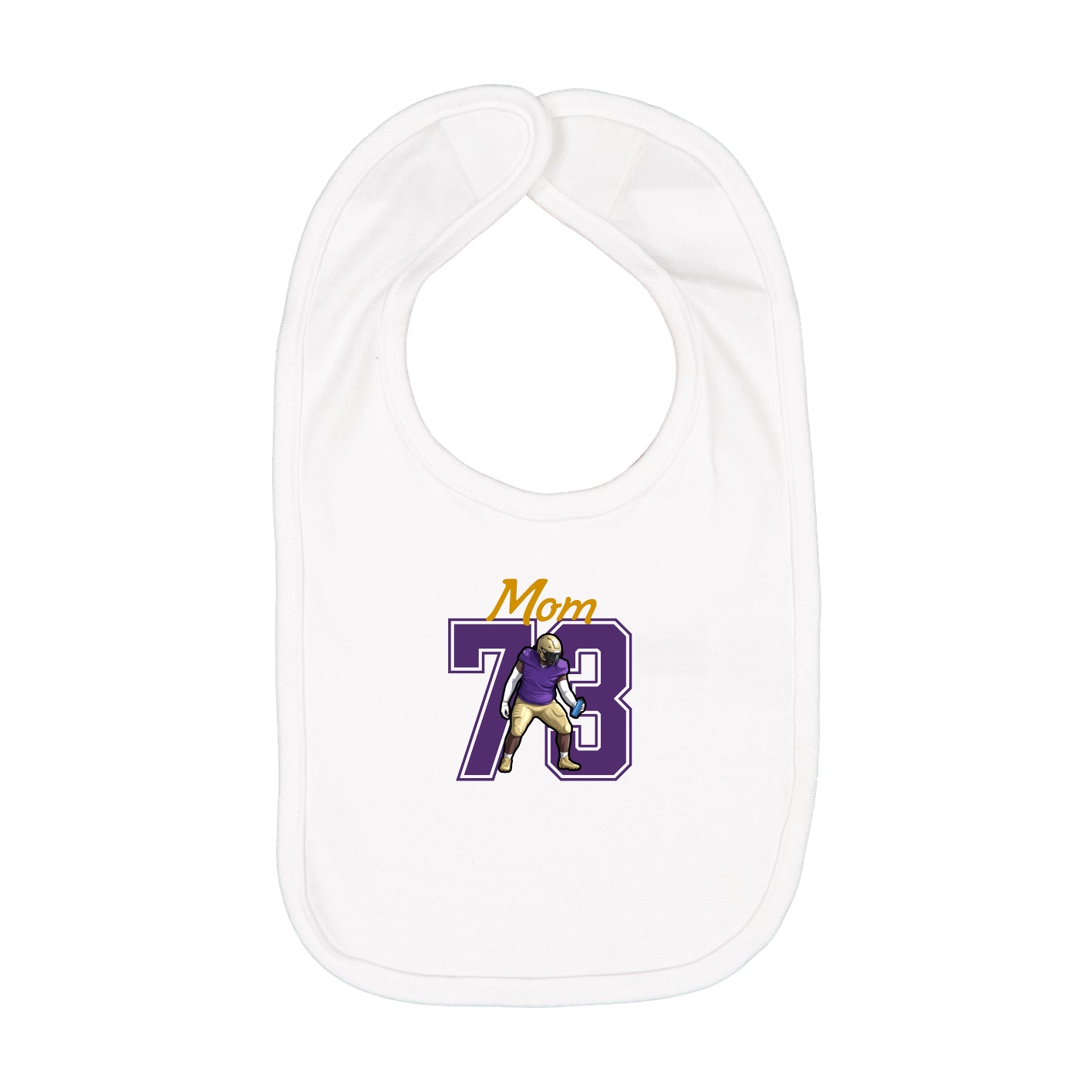 Infant Bib — Mothers Day Shirsey in White