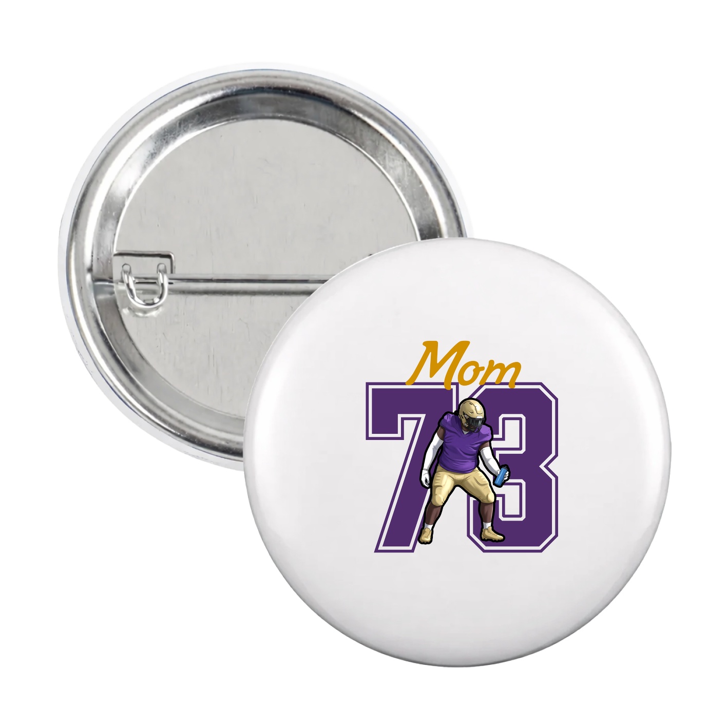 Game Day Button — Mothers Day Shirsey in White