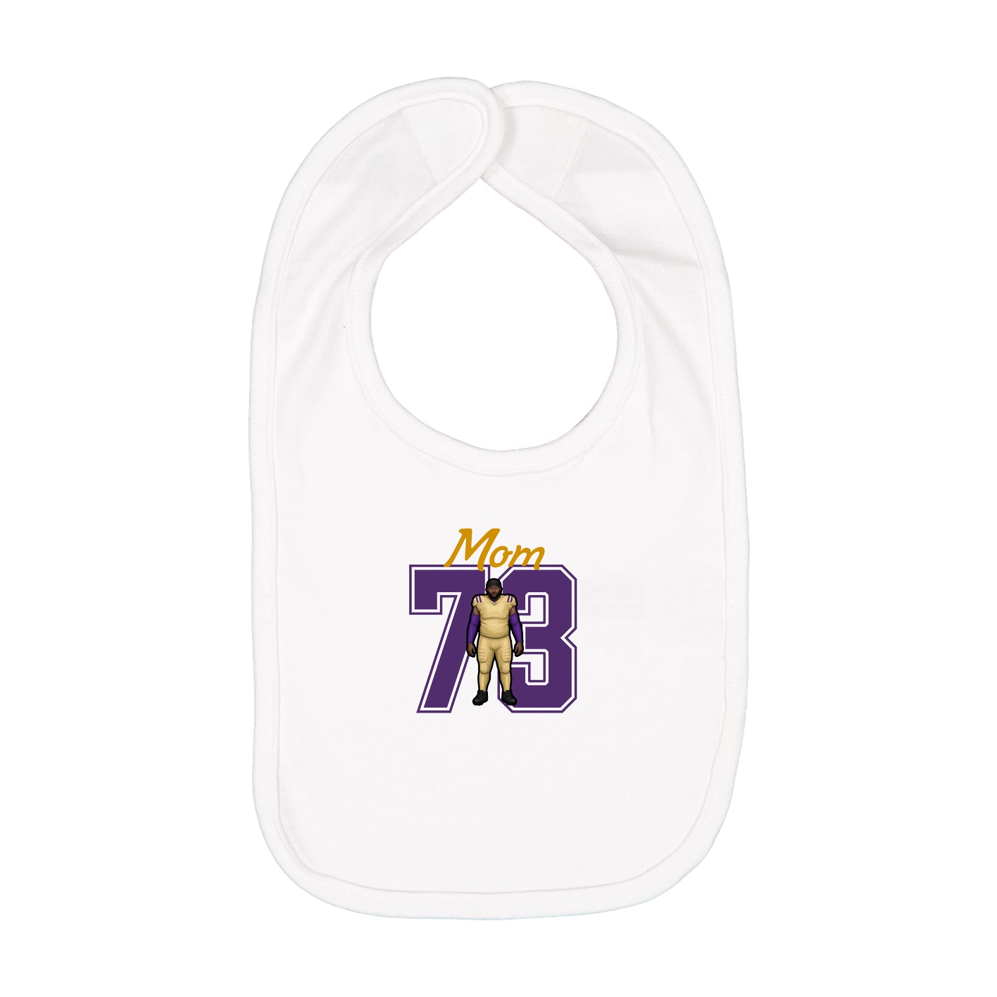 Infant Bib — Mothers Day Shirsey in White