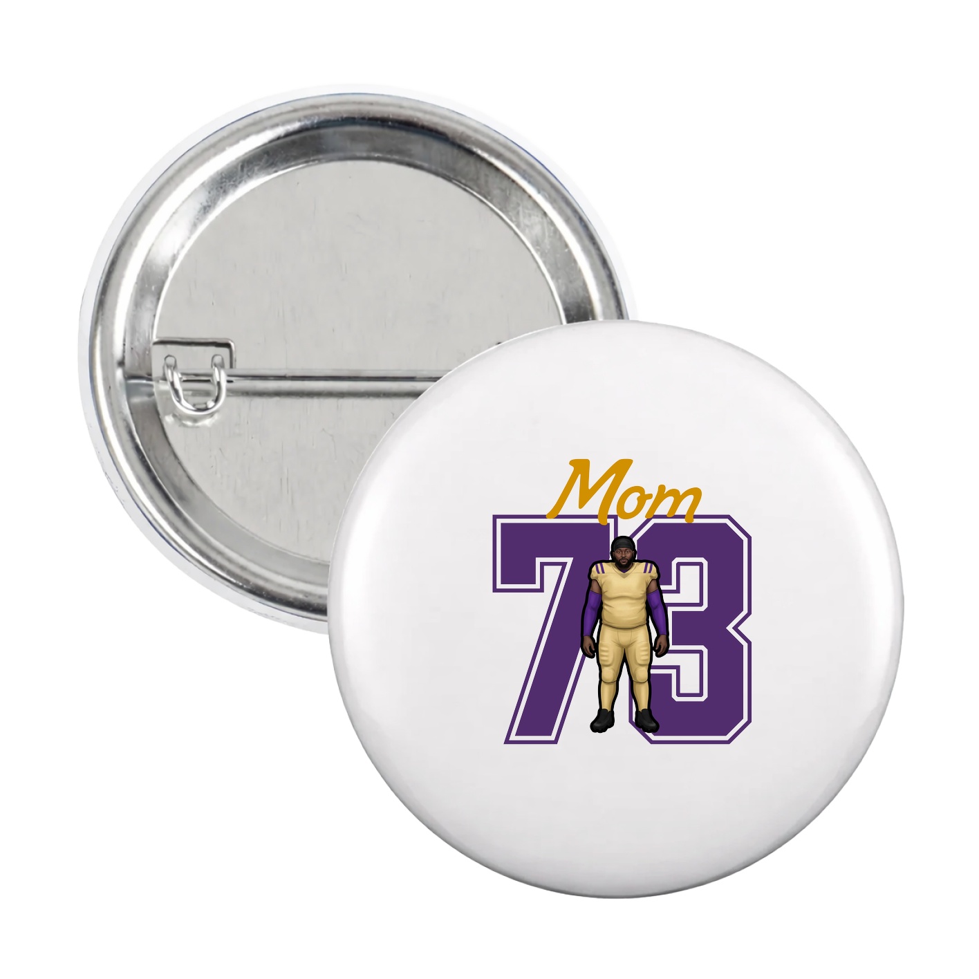 Game Day Button — Mothers Day Shirsey in White