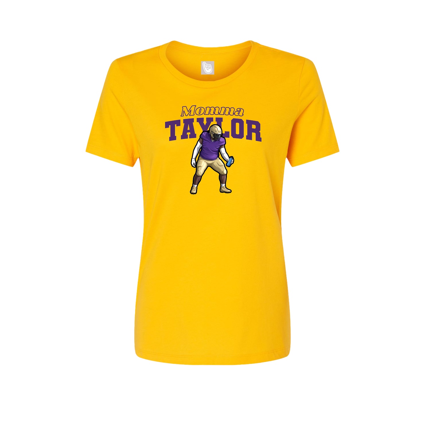 Womens Tee — Mothers Day Block in Gold