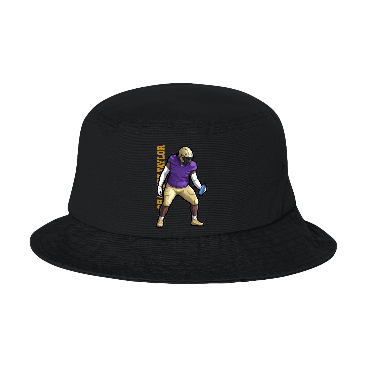 Bucket Cap — Name Vertical in Black