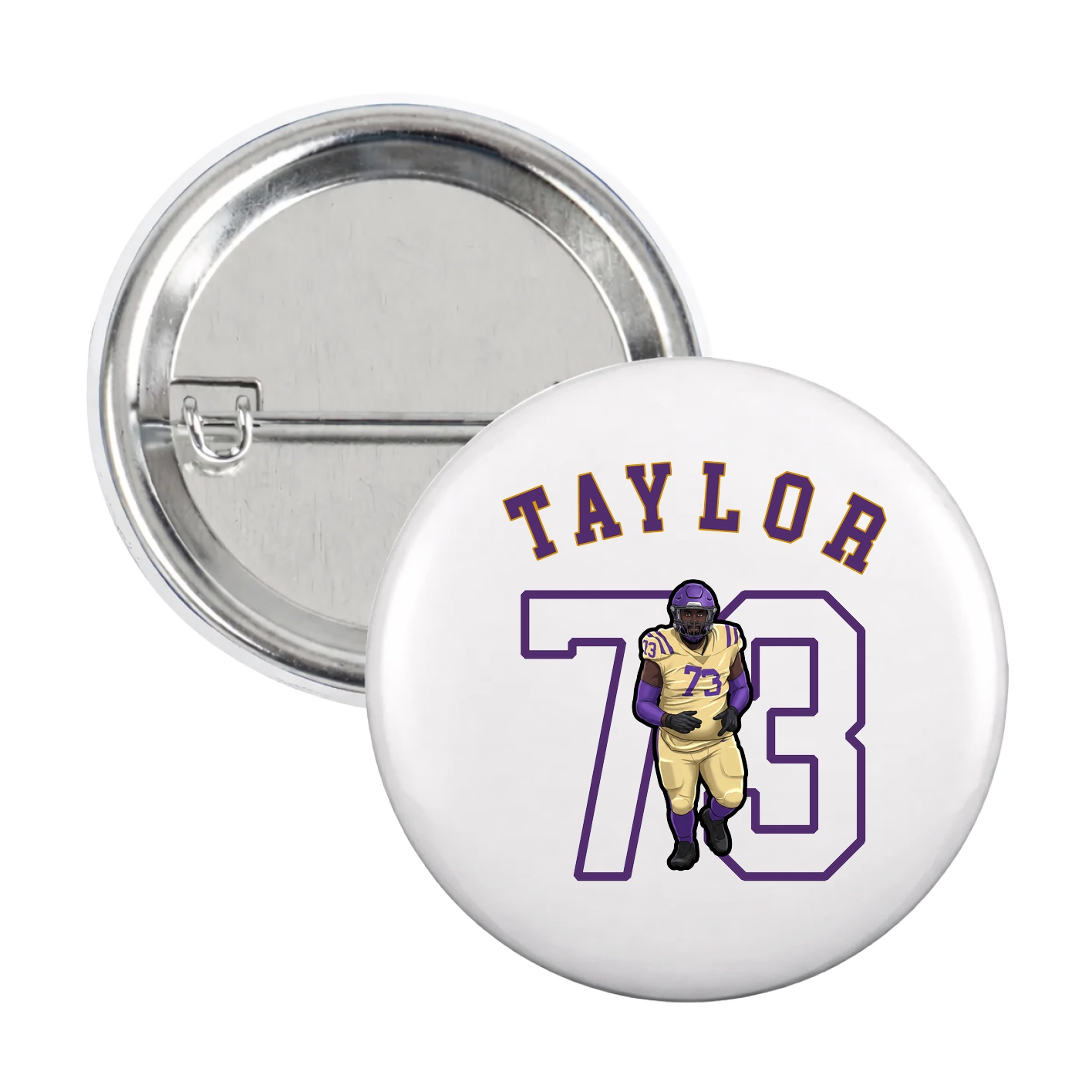 Game Day Button — Shirsey Arch in White