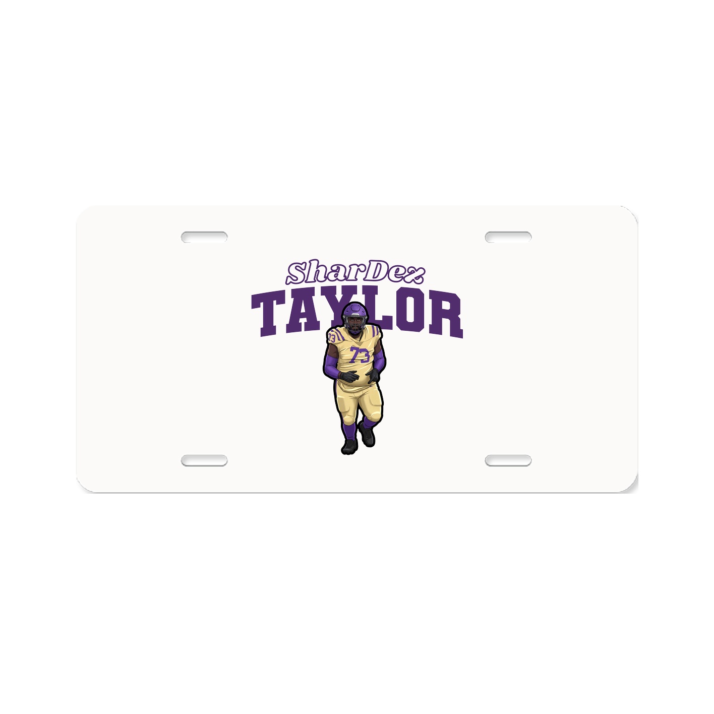 License Plate — Name Arch in Classic