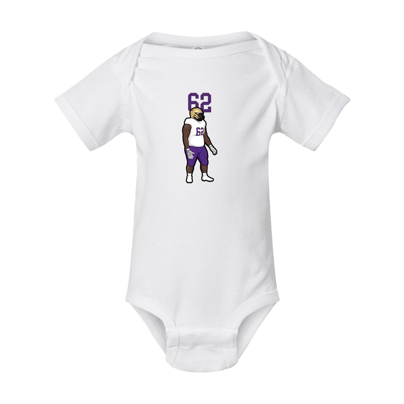 Baby Onesie — Number Top in White