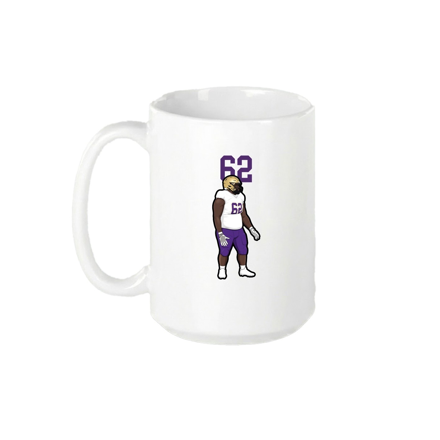 15oz Coffee Mug — Number Top in White
