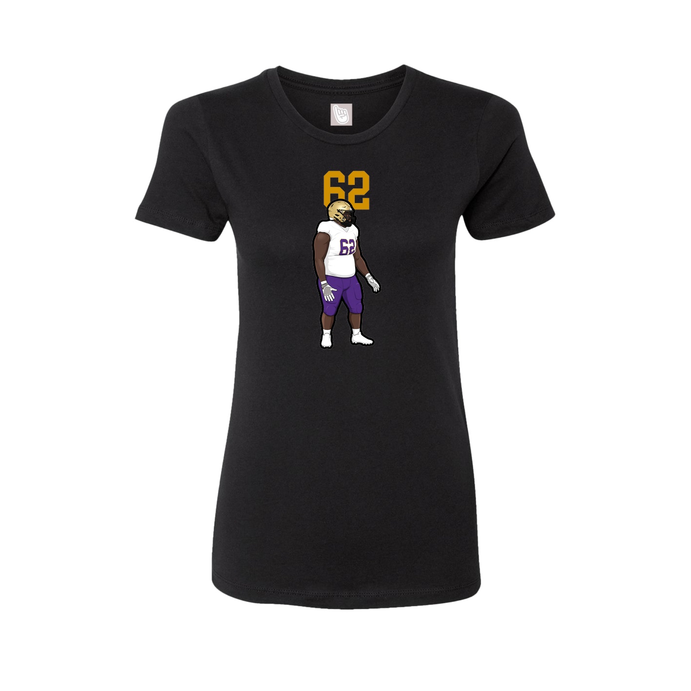 Womens Tee — Number Top in Black