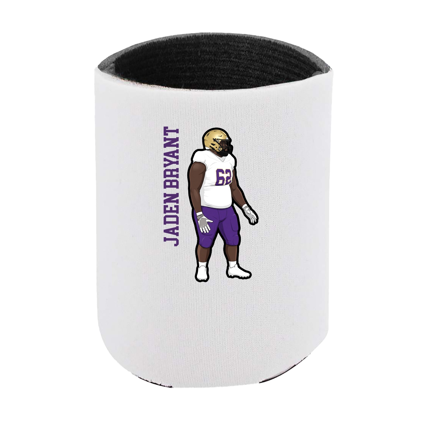 Can Holder — Name Vertical in White