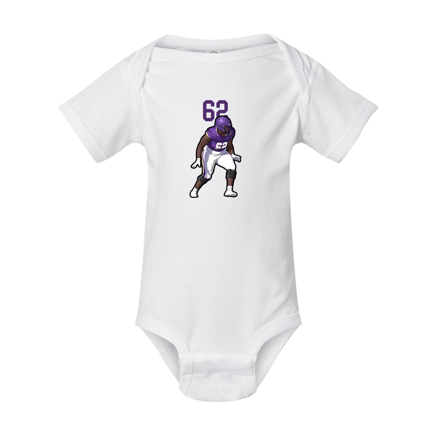 Baby Onesie — Number Top in White