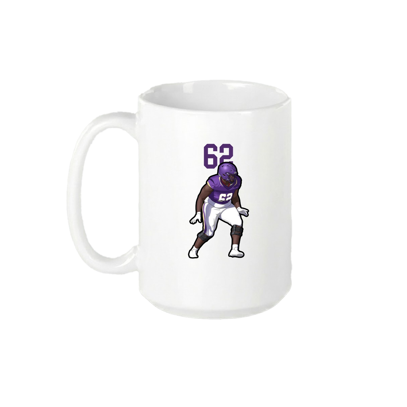 15oz Coffee Mug — Number Top in White