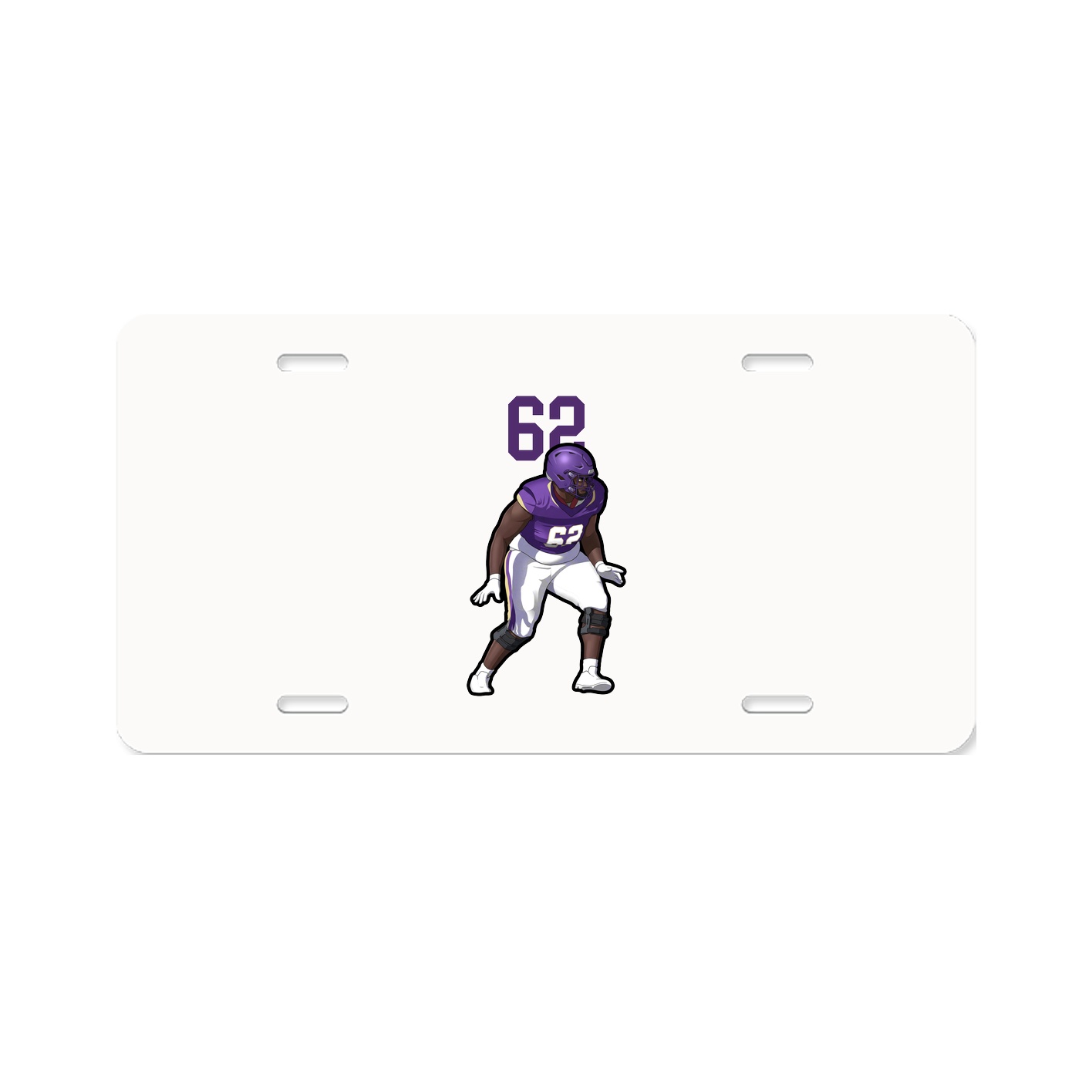 License Plate — Number Top in Classic