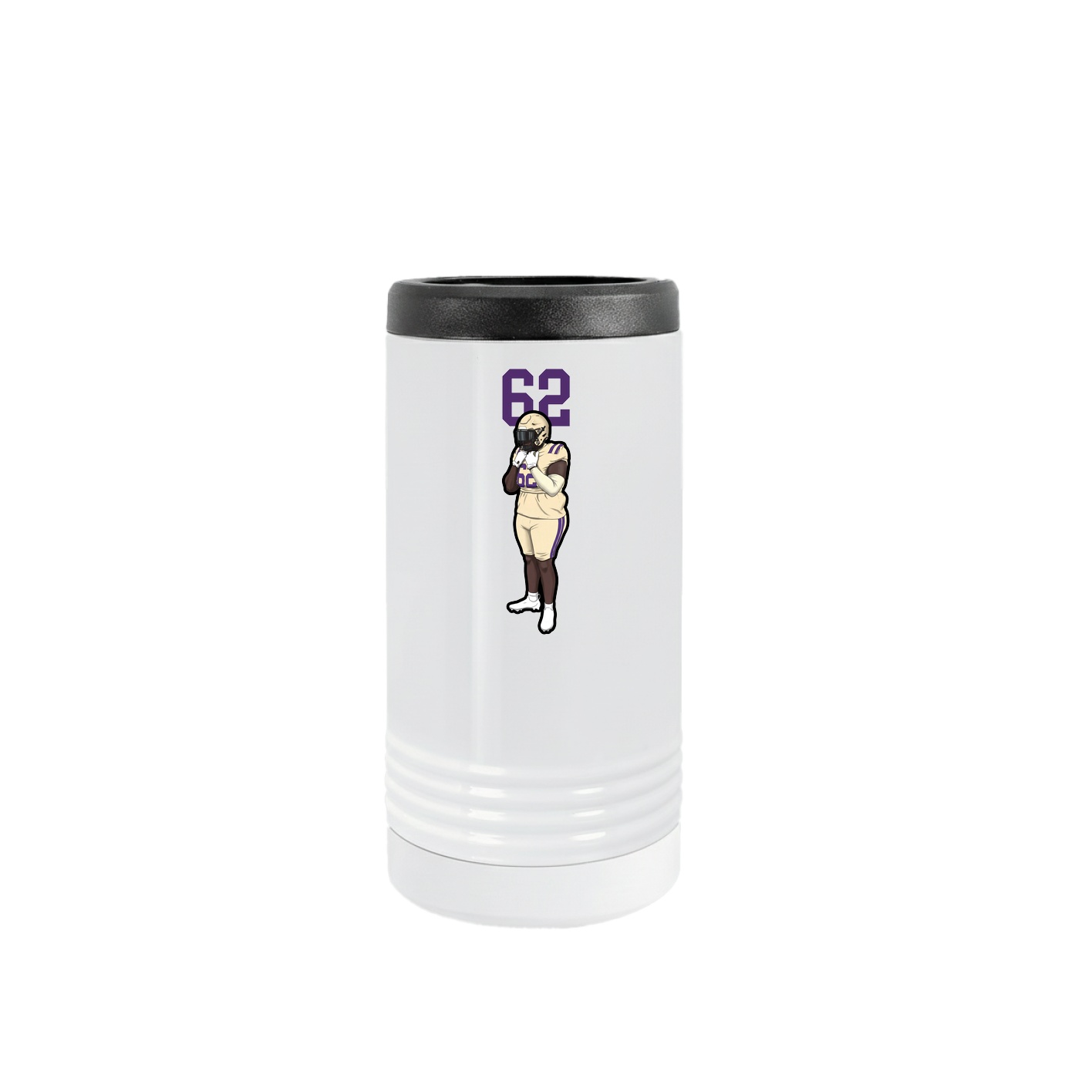 Slim Beverage Holder — Number Top in White