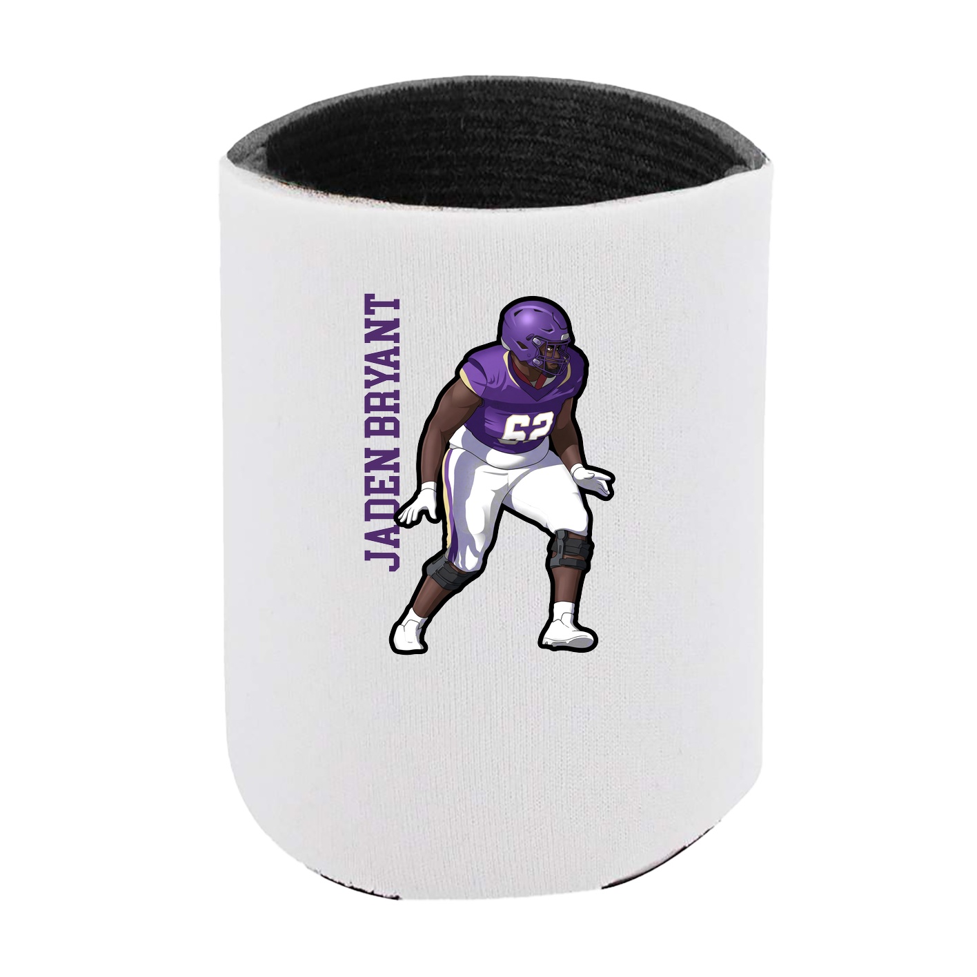 Can Holder — Name Vertical in White