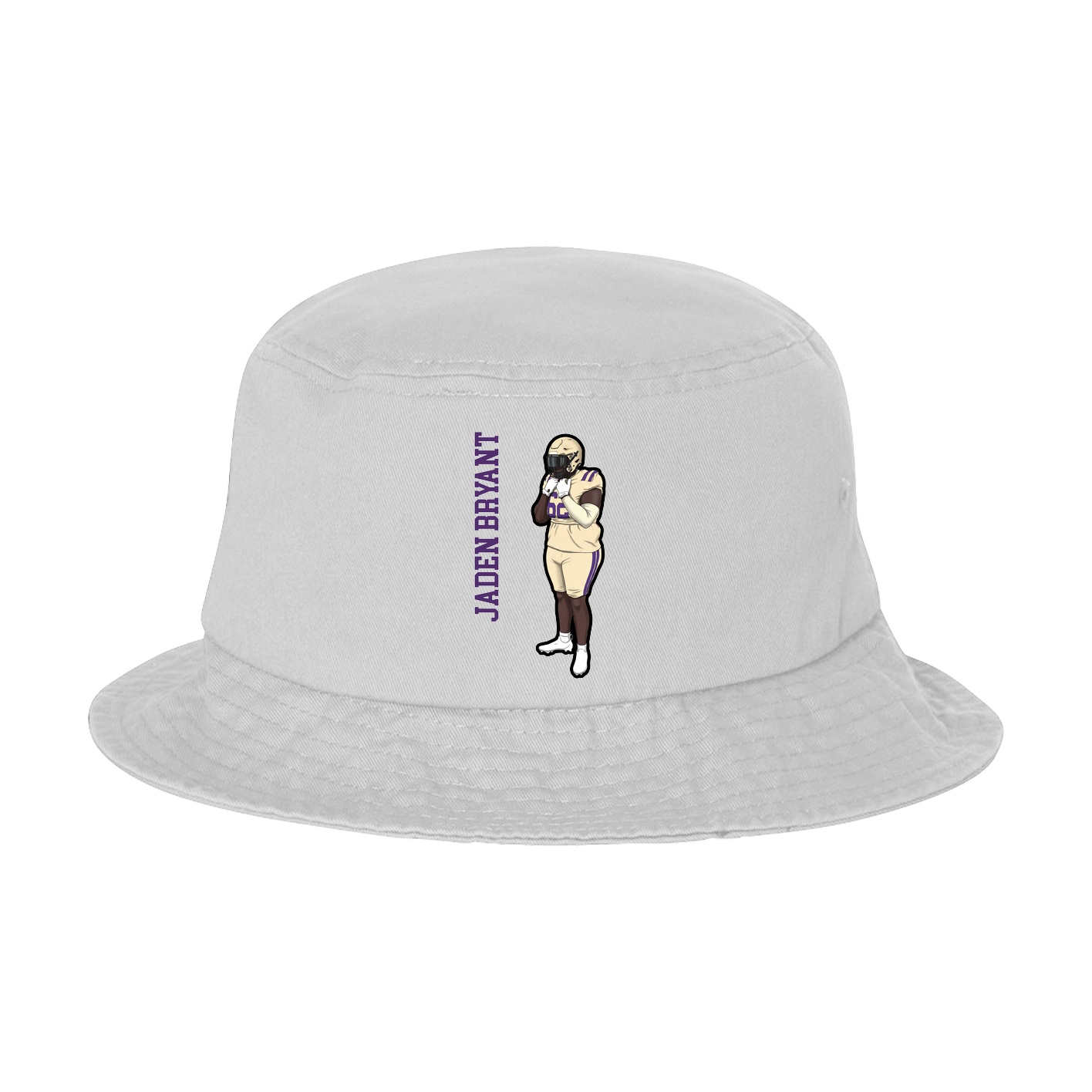 Bucket Cap — Name Vertical in White