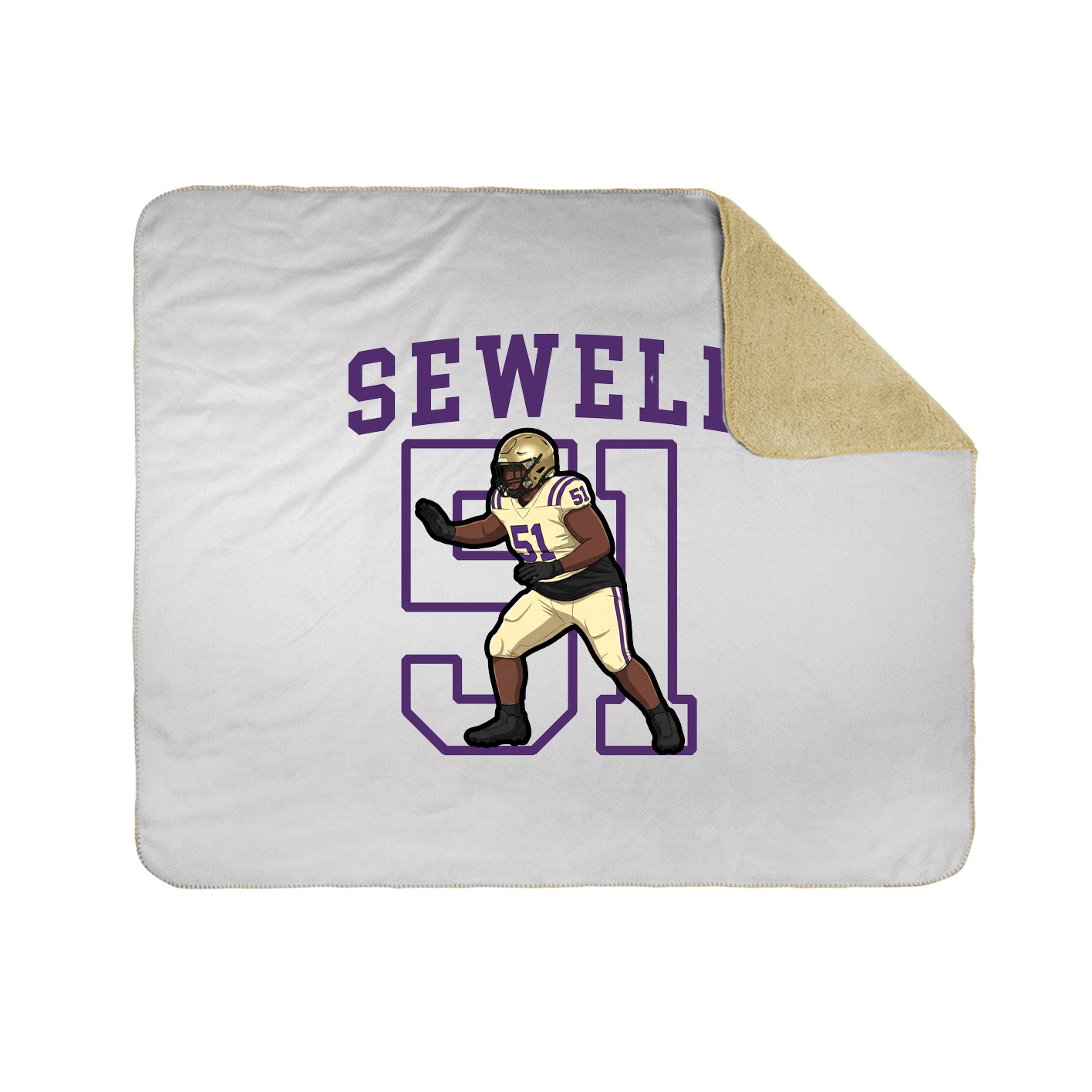 Throw Blanket — Shirsey in White