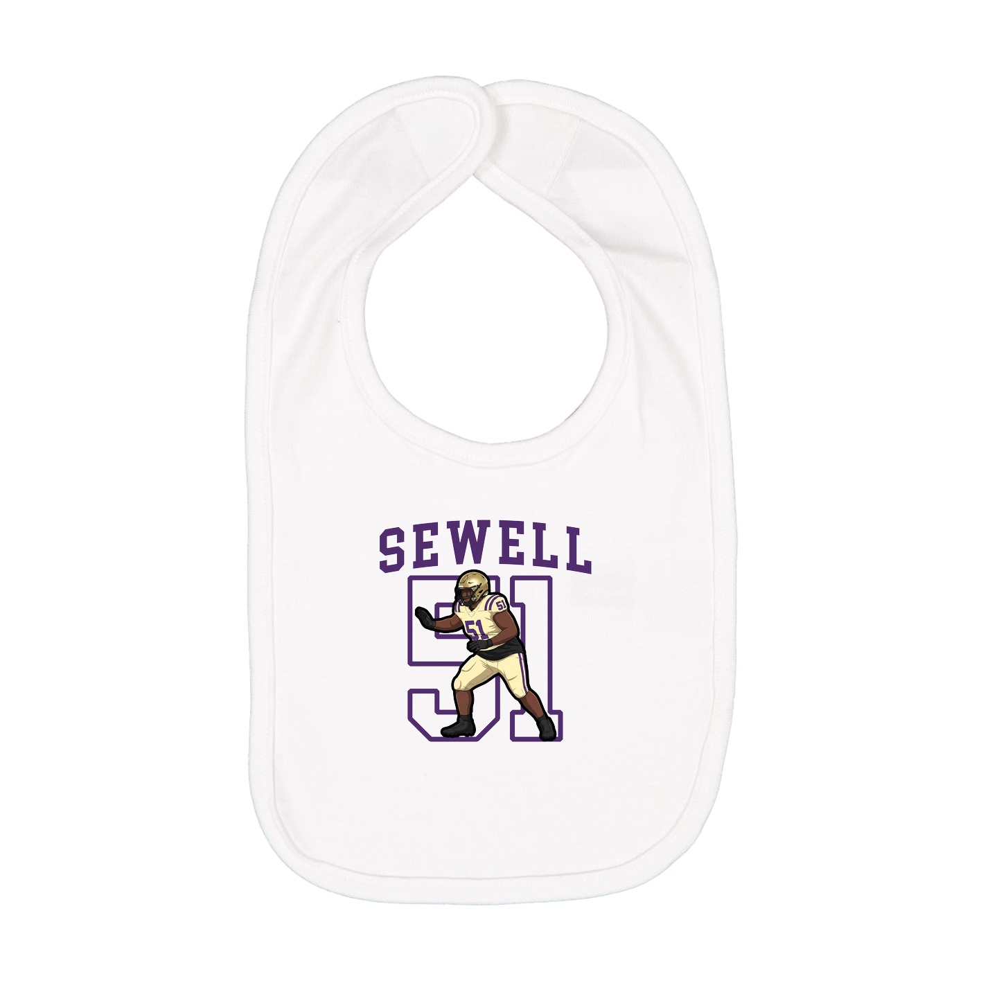 Infant Bib — Shirsey in White
