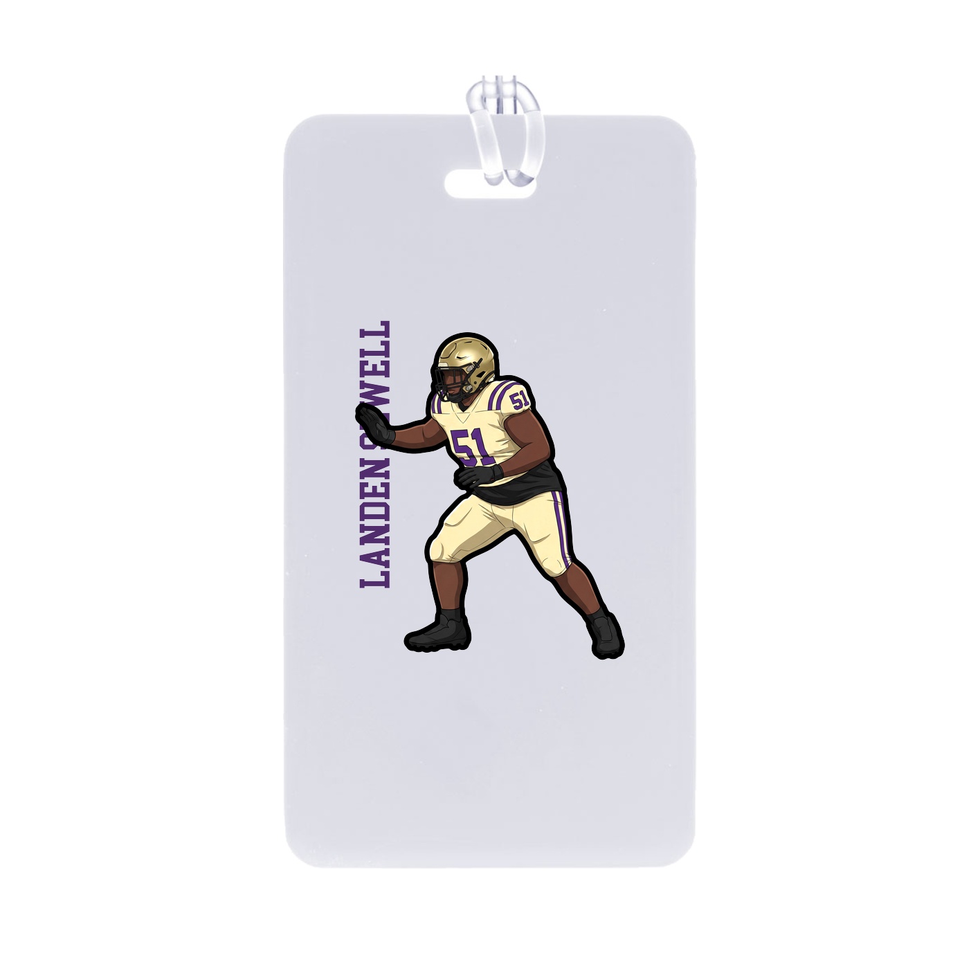 Bag Tag — Name Vertical in Classic