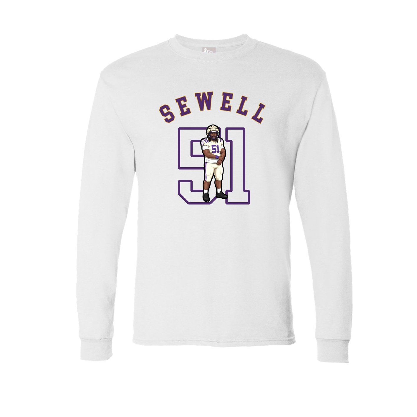 Long Sleeve Tee — Shirsey Arch in White