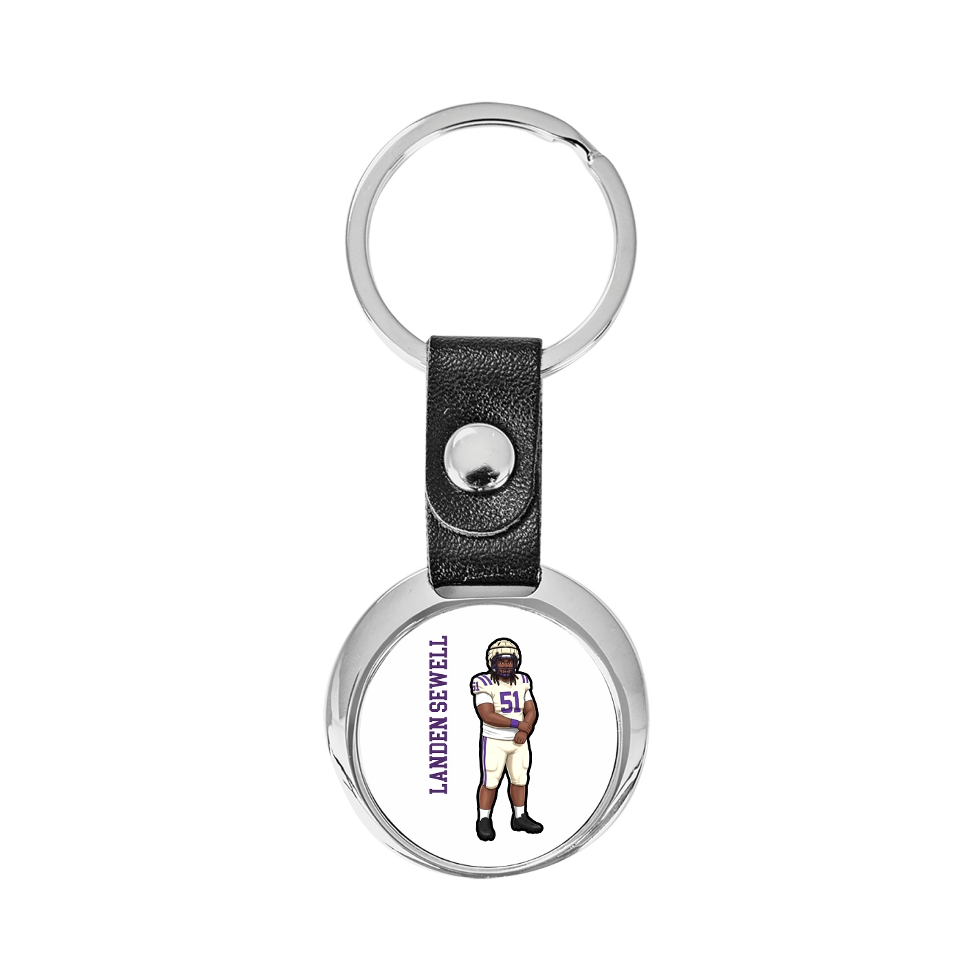 Key Chain — Name Vertical in Classic