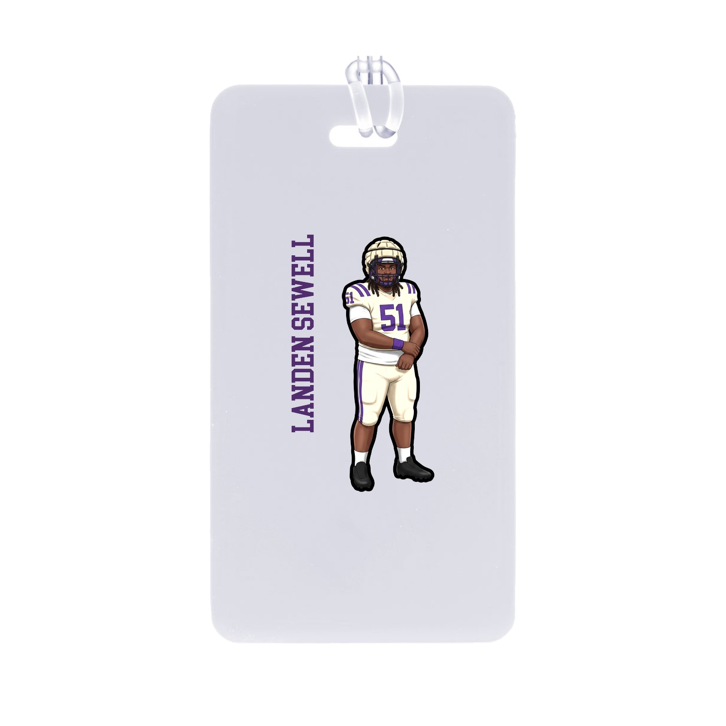 Bag Tag — Name Vertical in Classic