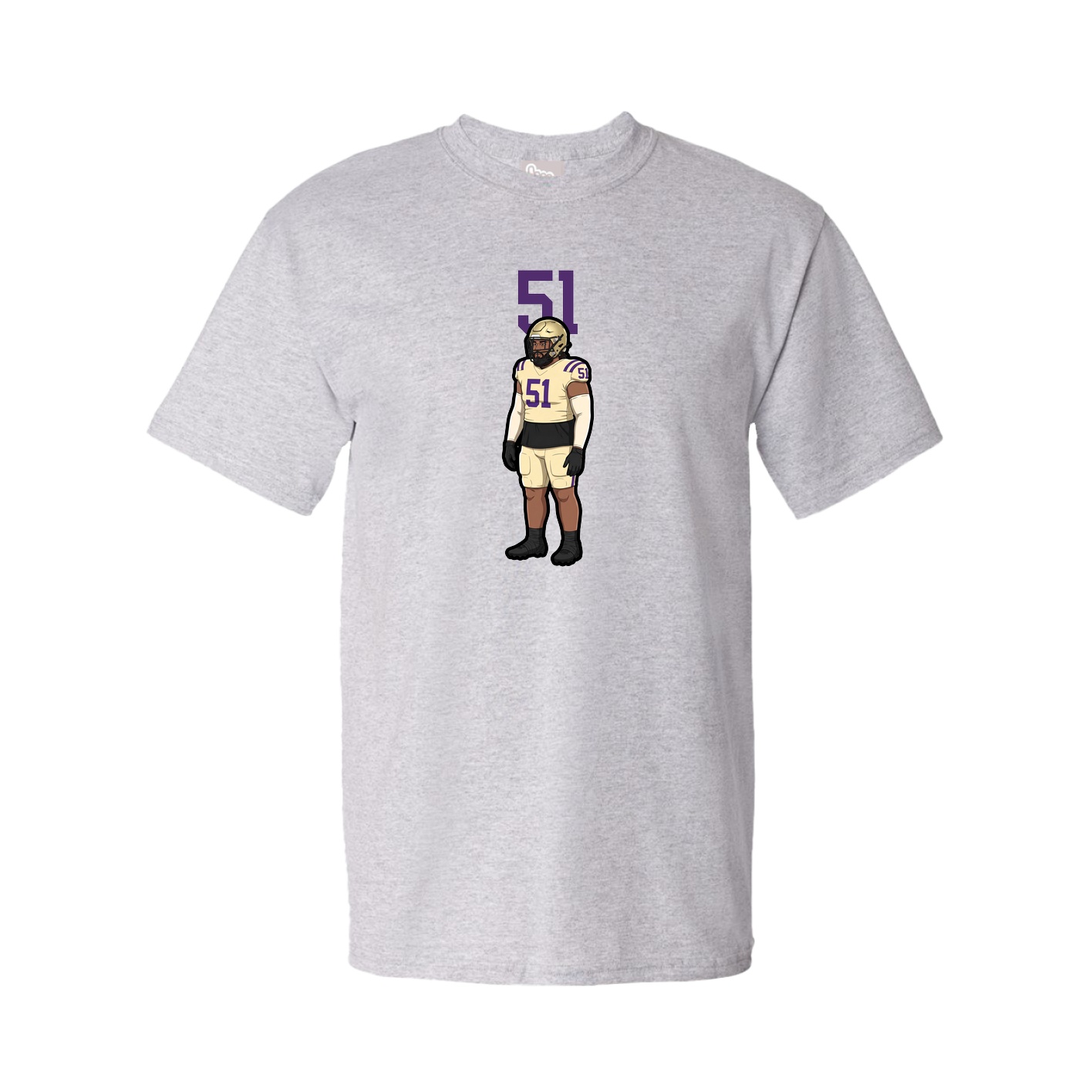 Tee — Number Top in Grey