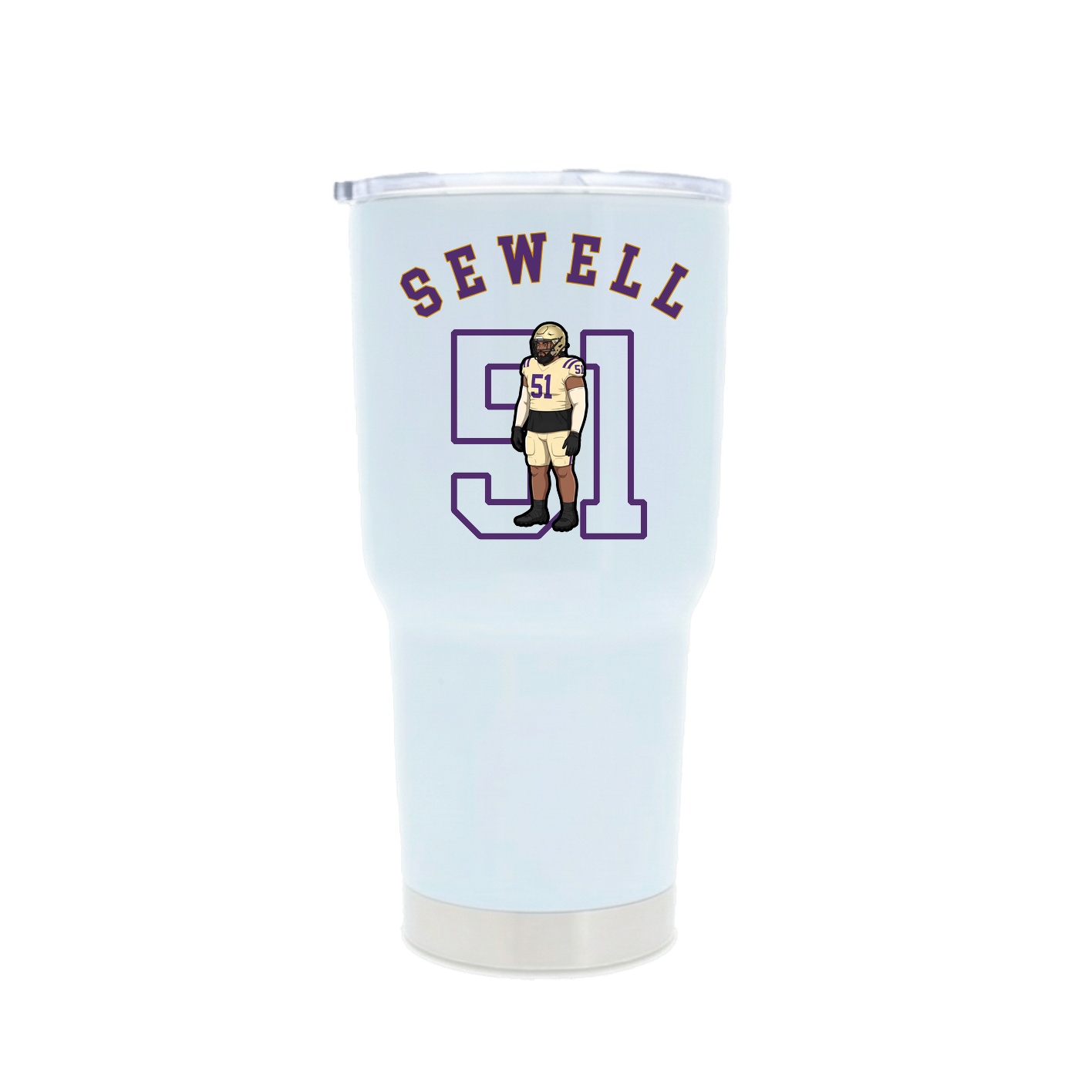 30oz Stainless Steel Tumbler — Shirsey Arch in White