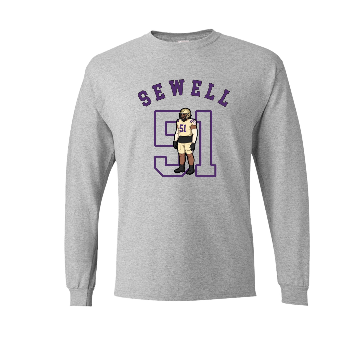 Long Sleeve Tee — Shirsey Arch in Grey