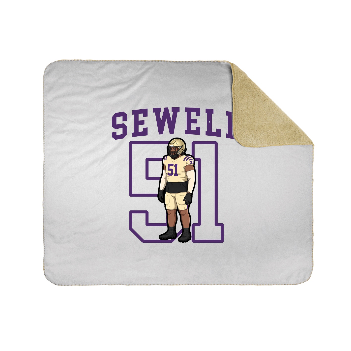 Throw Blanket — Shirsey in White