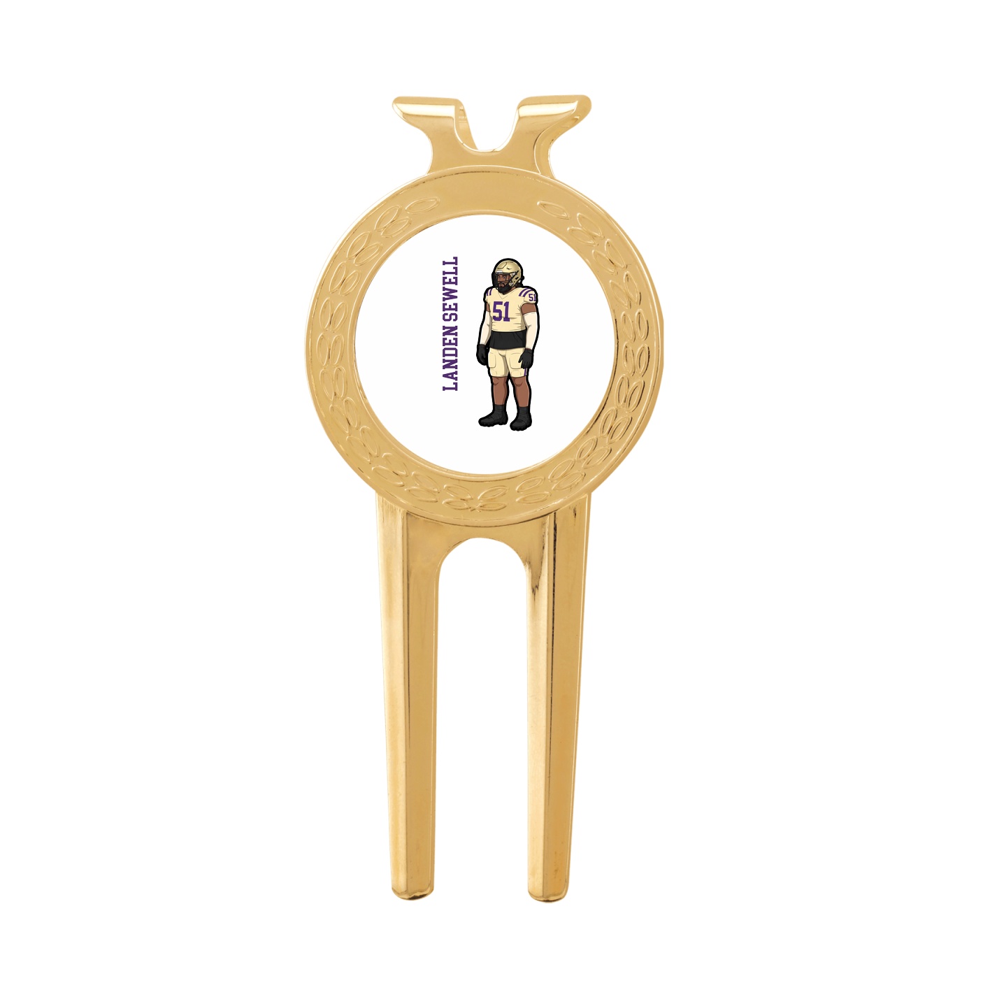 Divot Tool with Ball Marker — Name Vertical in Classic