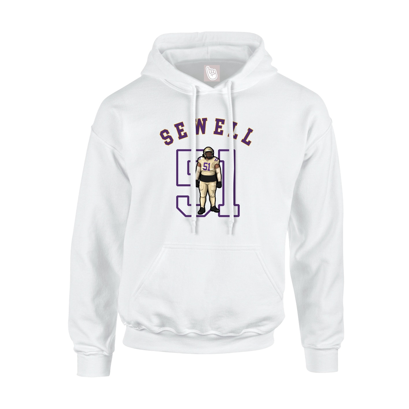 Youth Hoodie — Shirsey Arch in White