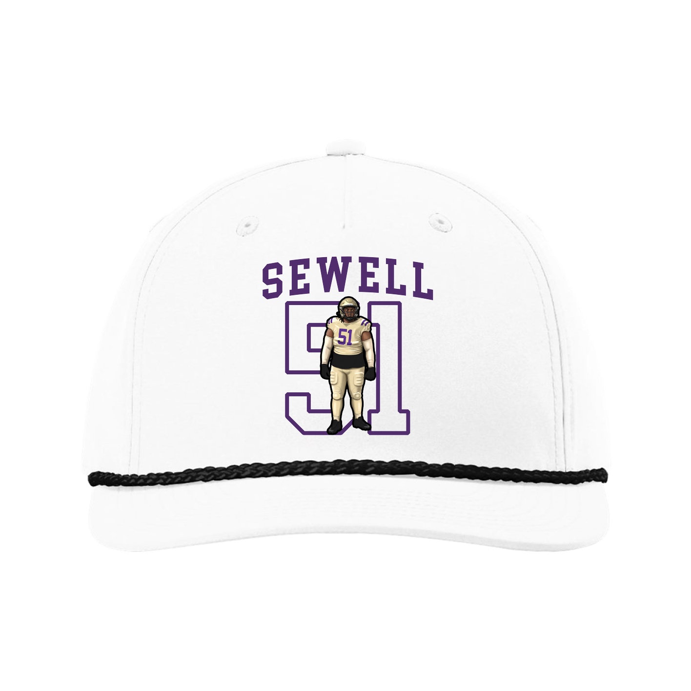 Five-Panel Classic Rope Cap — Shirsey in White