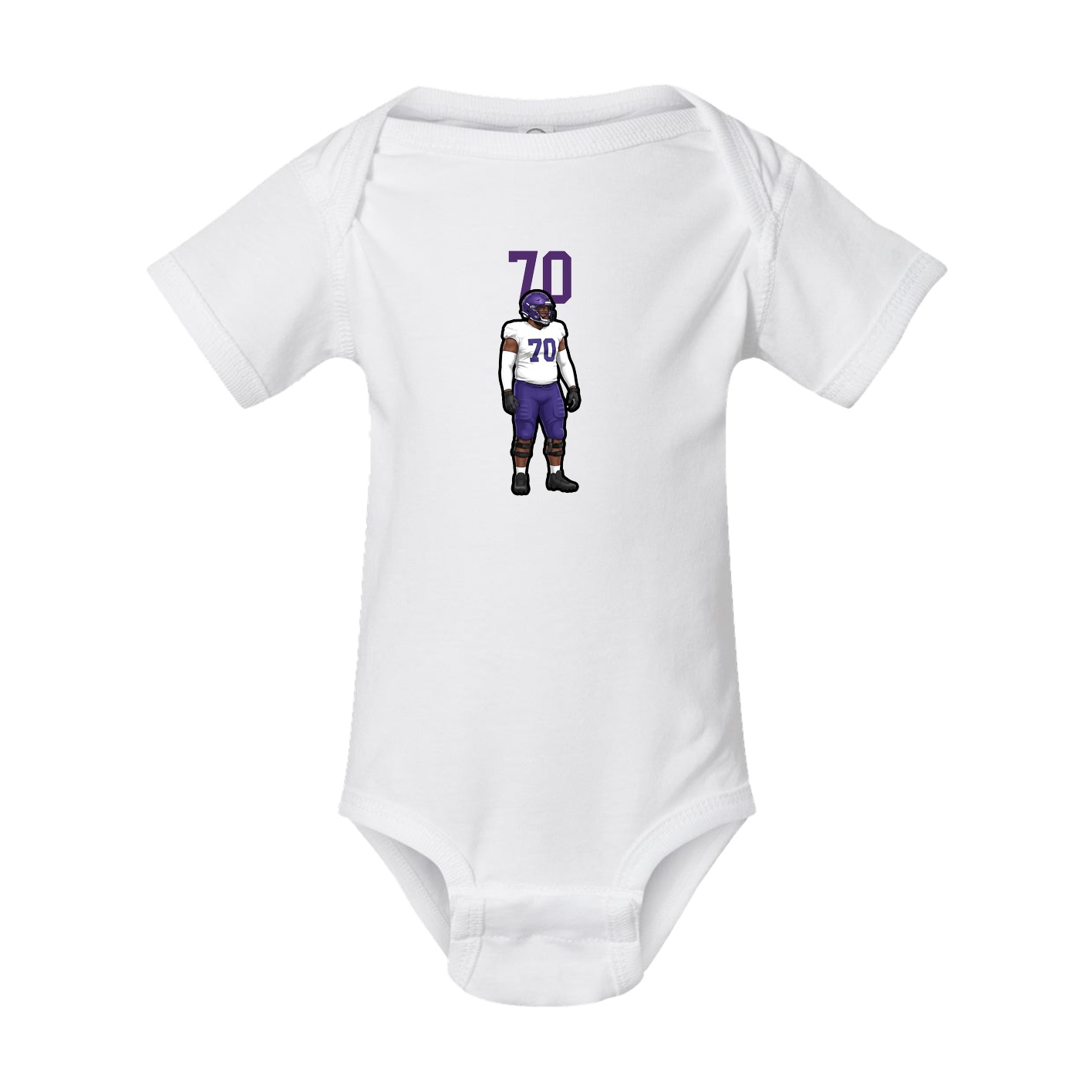 Baby Onesie — Number Top in White