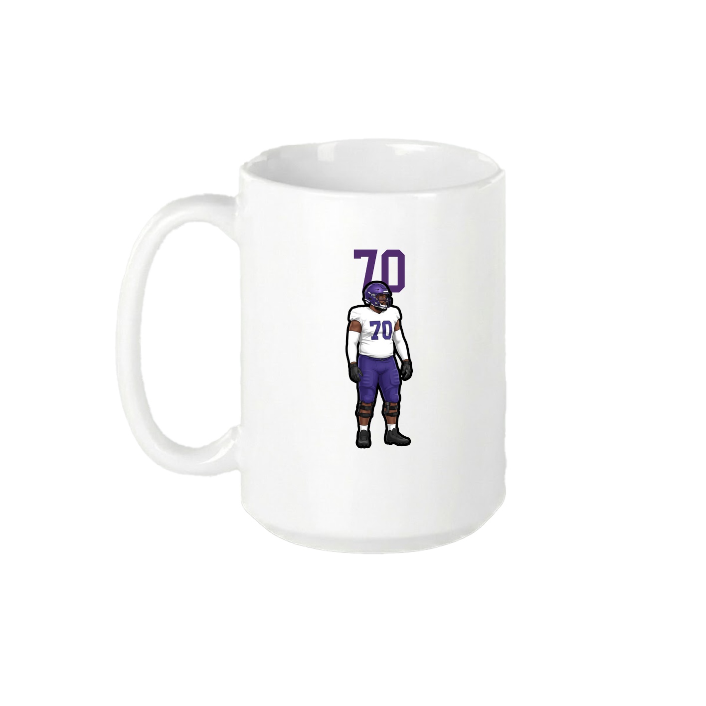15oz Coffee Mug — Number Top in White