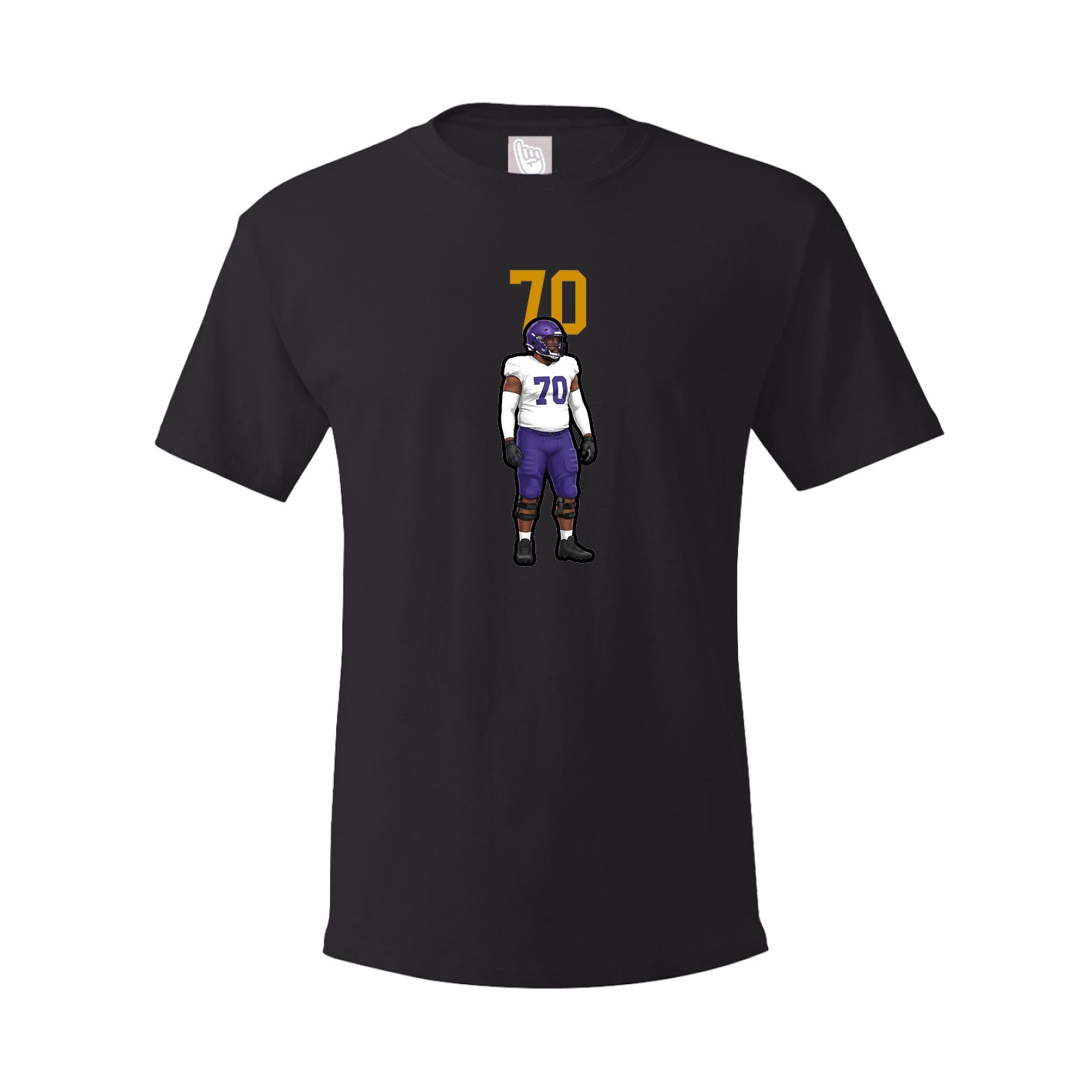 Youth Tee — Number Top in Black