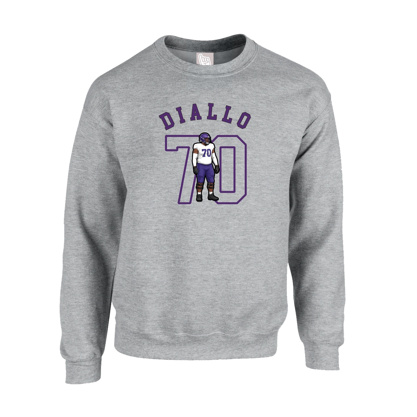Fleece Crew — Shirsey Arch in Grey