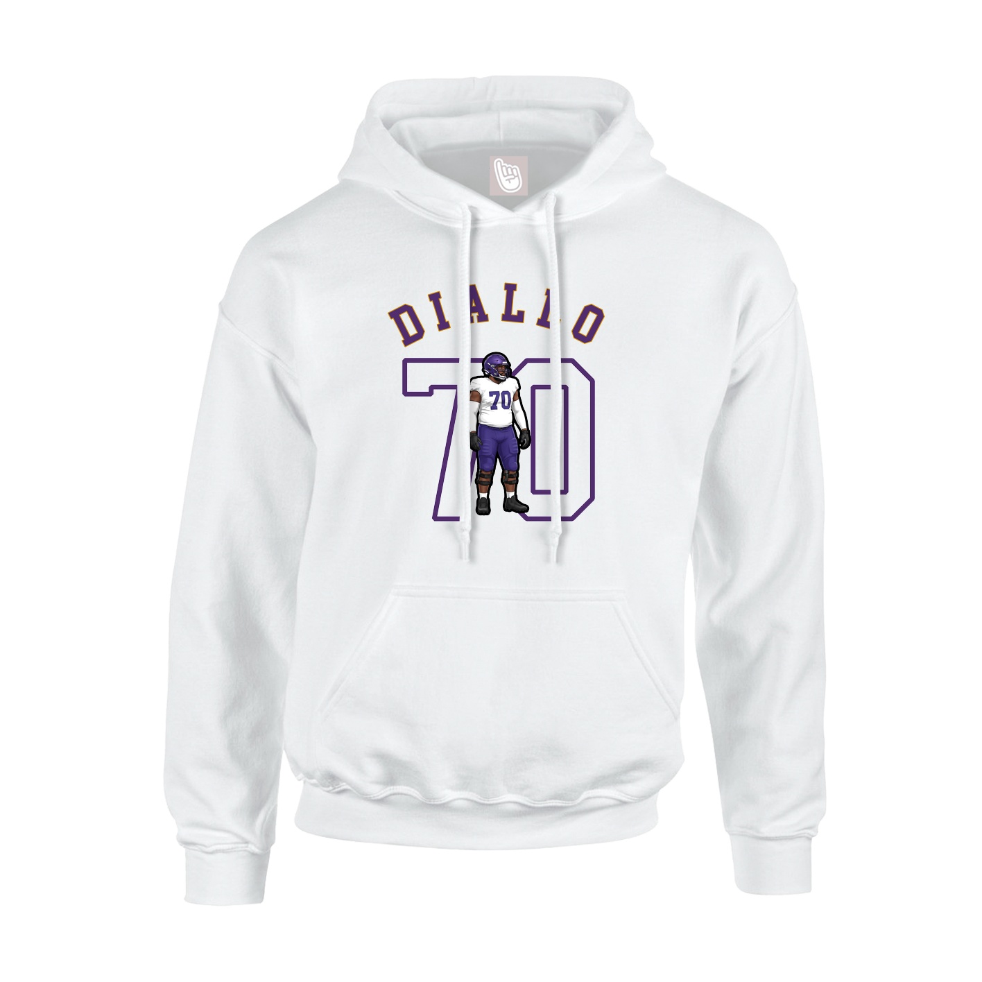 Youth Hoodie — Shirsey Arch in White