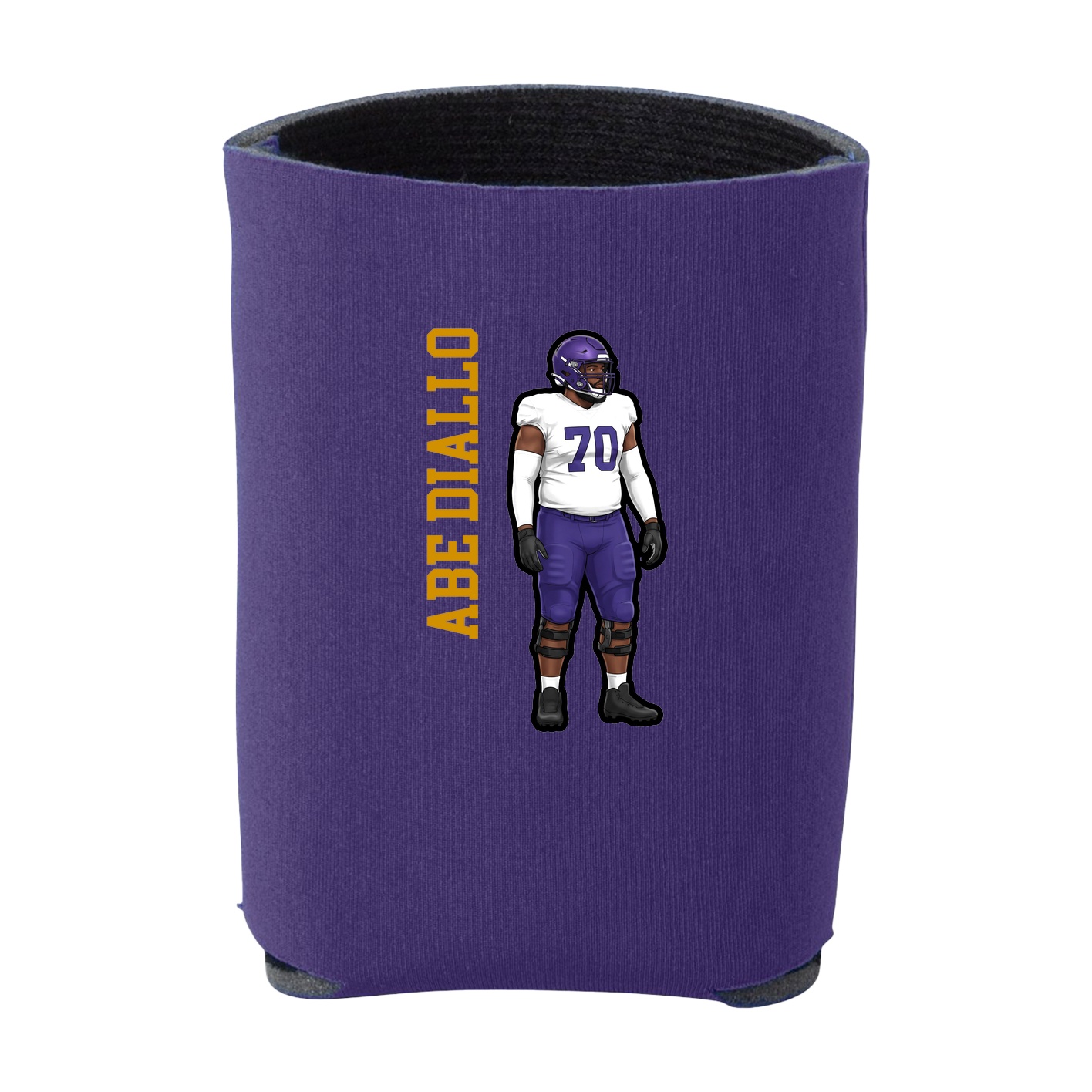 Can Holder — Name Vertical in Purple