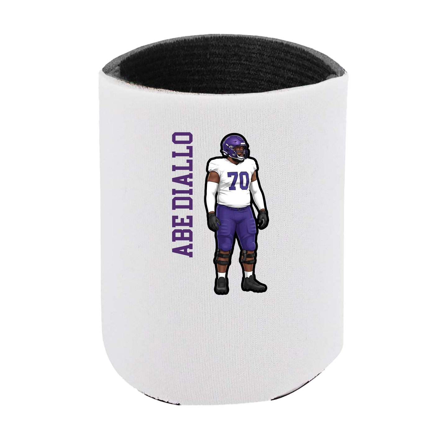 Can Holder — Name Vertical in White