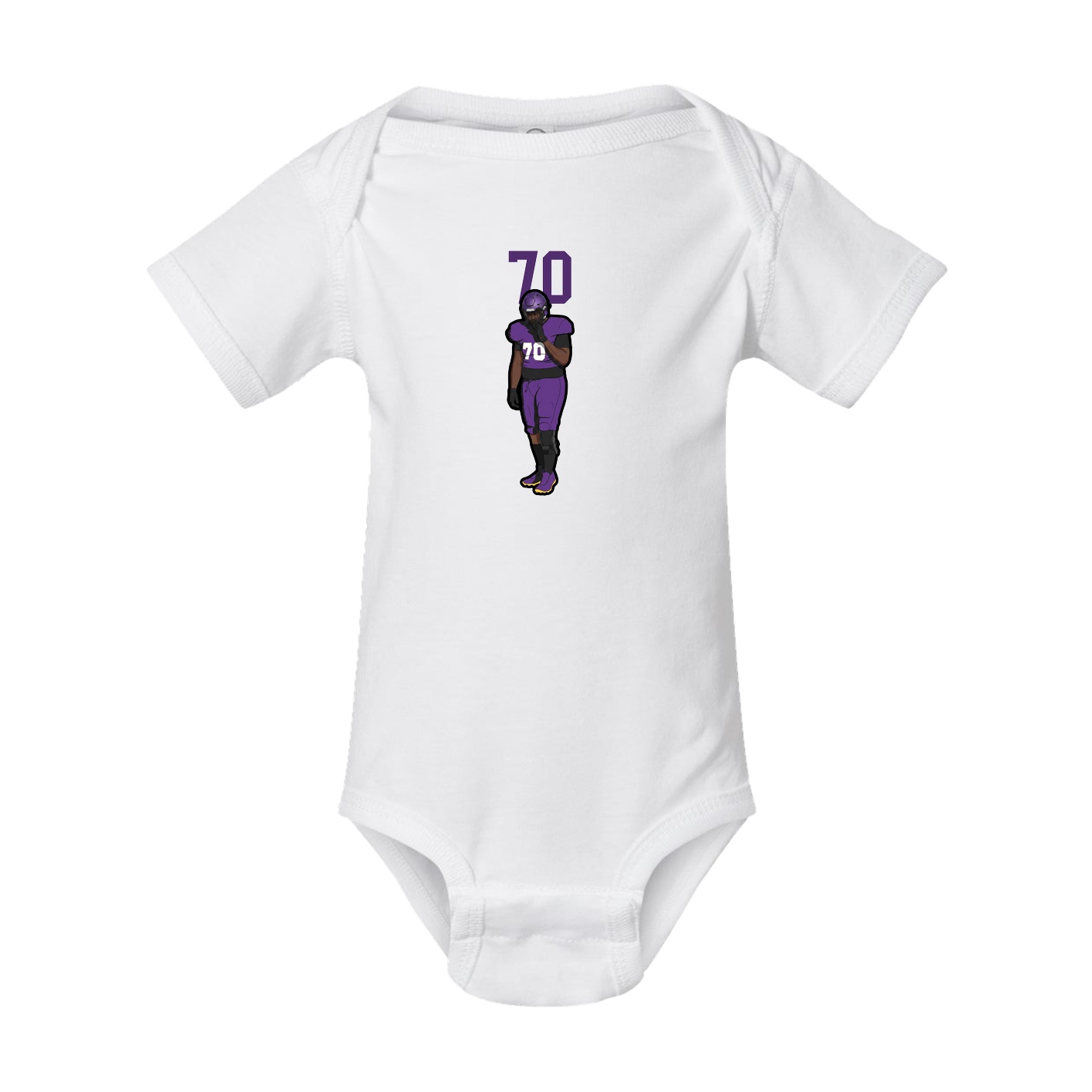 Baby Onesie — Number Top in White
