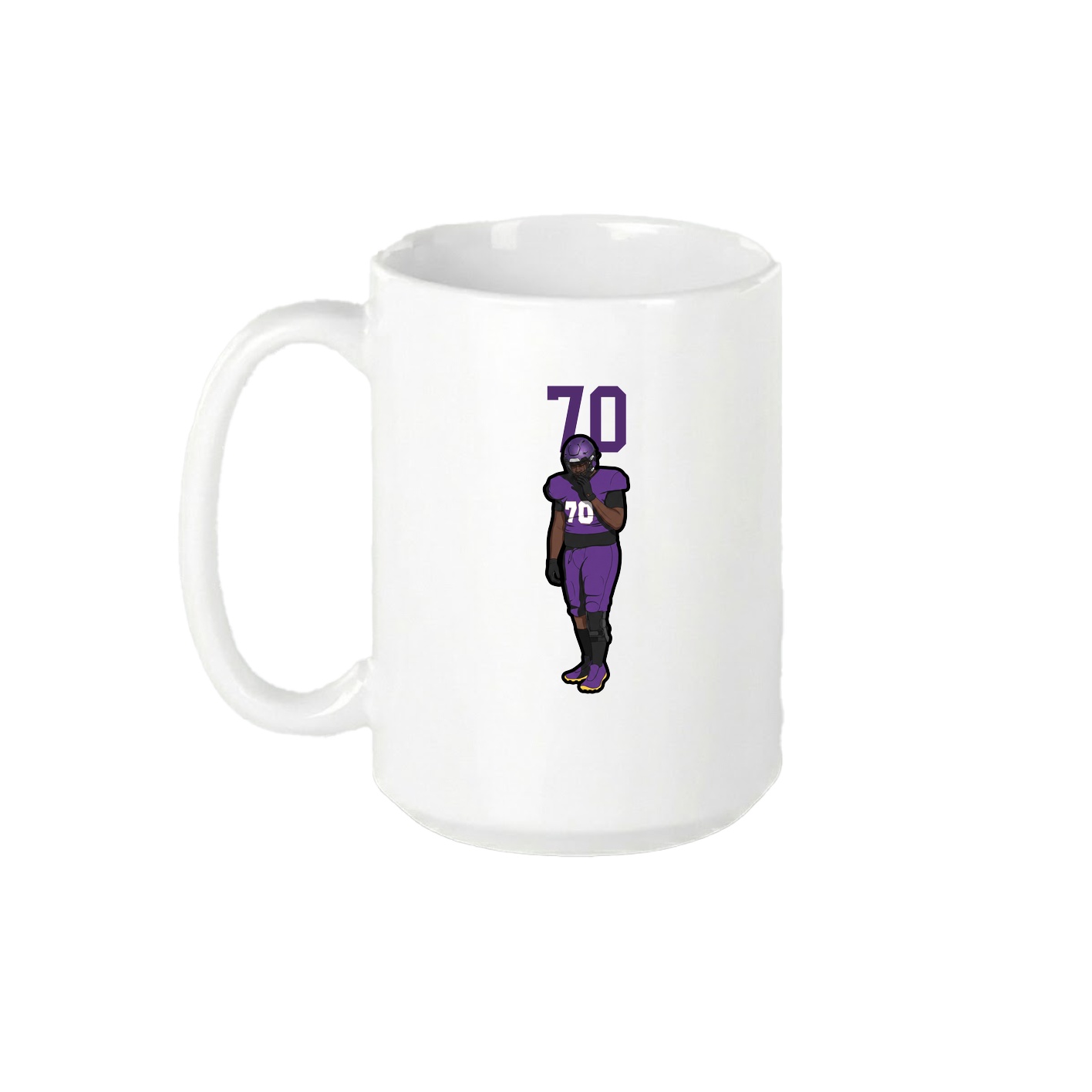 15oz Coffee Mug — Number Top in White