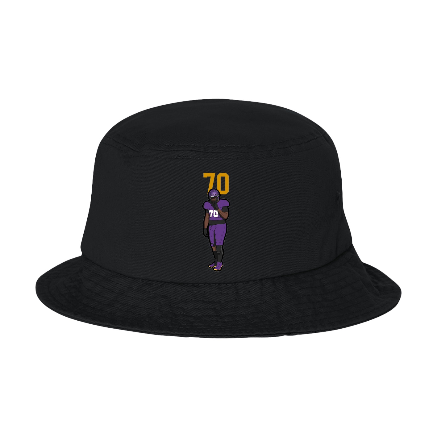 Bucket Cap — Number Top in Black