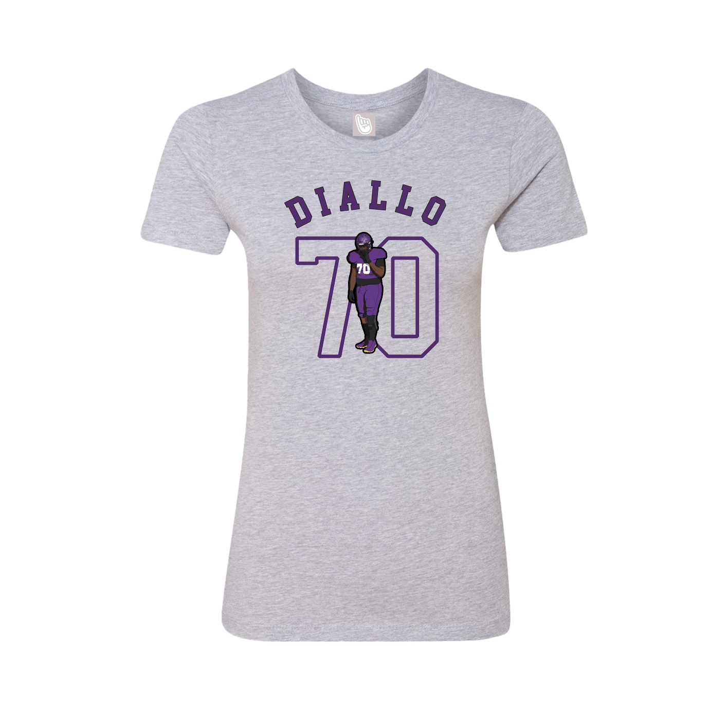 Fitted Women's Tee — Shirsey Arch in Grey