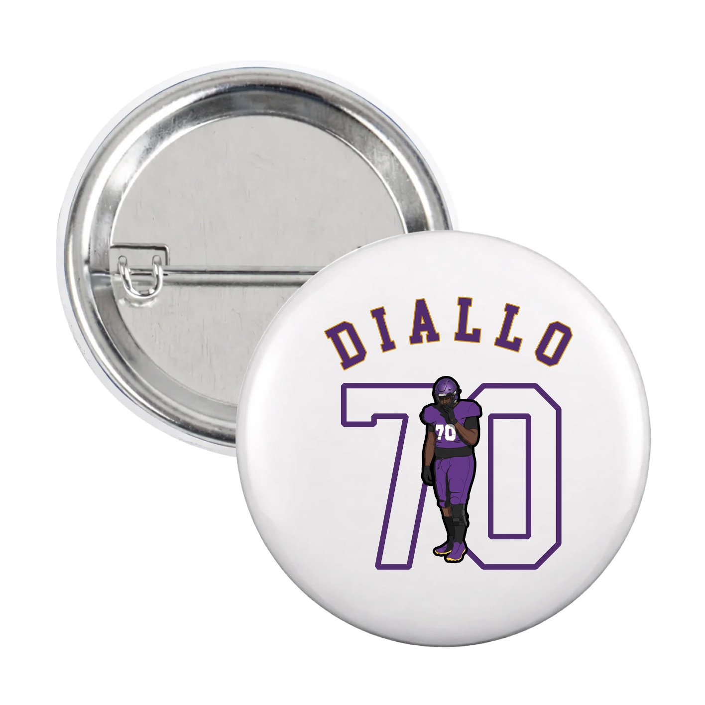 Game Day Button — Shirsey Arch in White