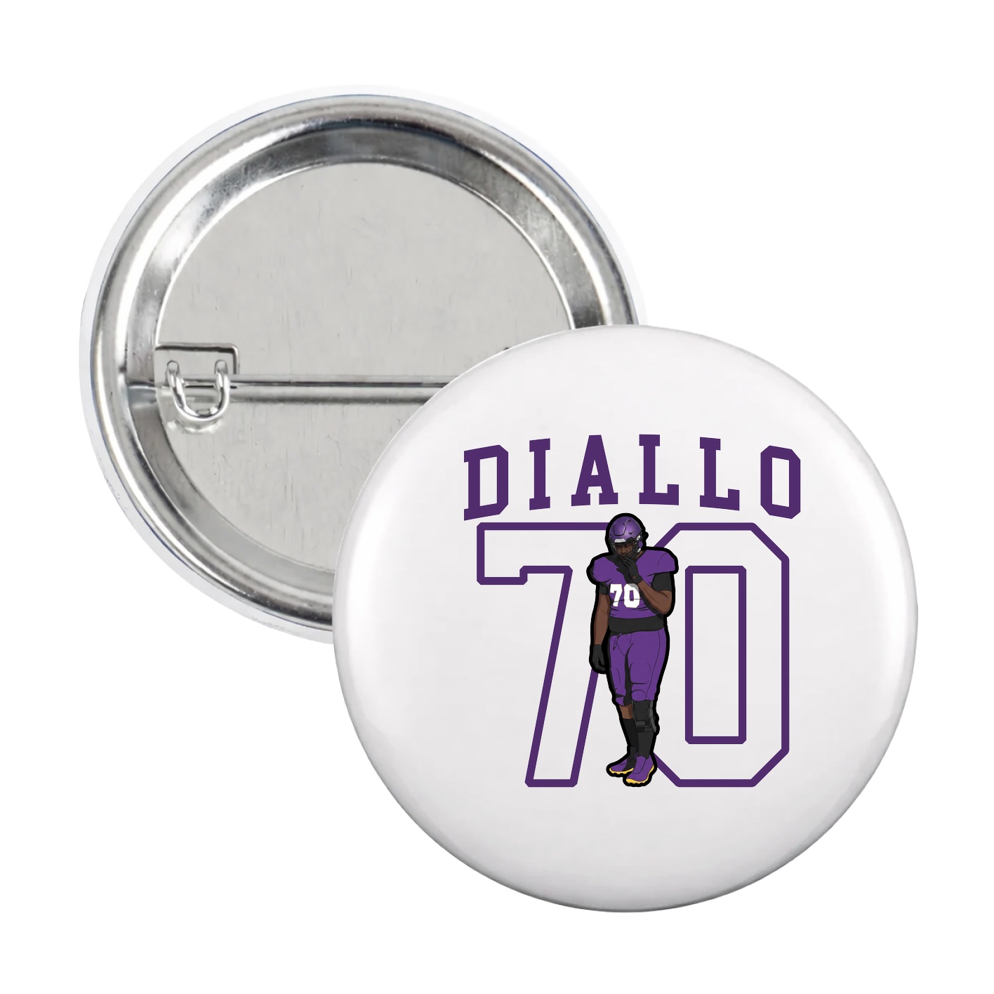 Game Day Button — Shirsey in White