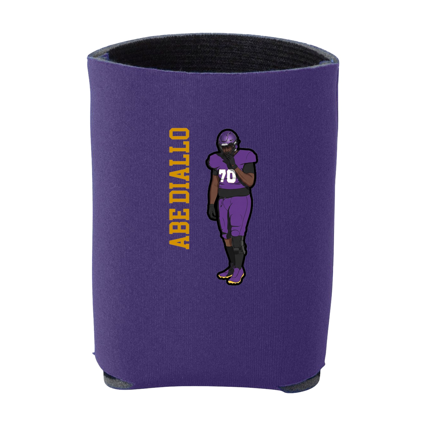 Can Holder — Name Vertical in Purple